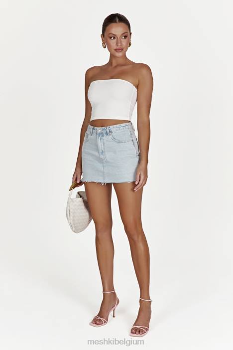 Lennon mid-rise denim minirok Meshki lichtblauw N4JN1271 kleding