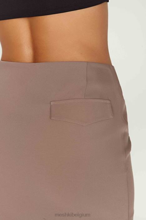 Malika bijpassende minirok Meshki kokos N4JN1369 kleding