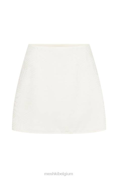 annalize satijnen minirok met a-lijn Meshki bot N4JN1545 kleding