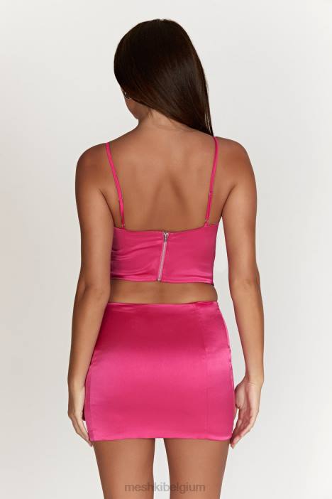 briony laagbouw minirok Meshki fuchsia N4JN1444 kleding