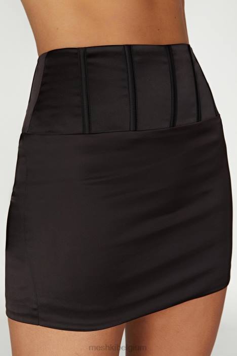 dieprode korset minirok Meshki zwart N4JN1516 kleding
