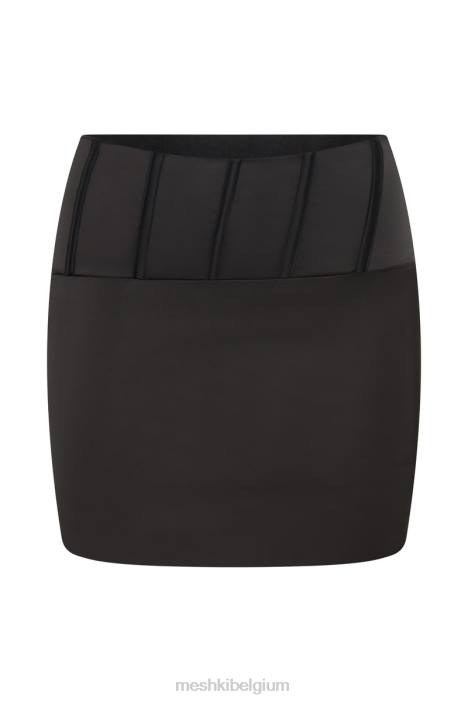 dieprode korset minirok Meshki zwart N4JN1516 kleding