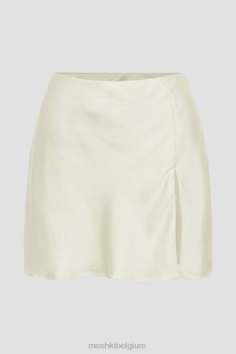 hartley satijnen minirok Meshki ivoor N4JN758 kleding