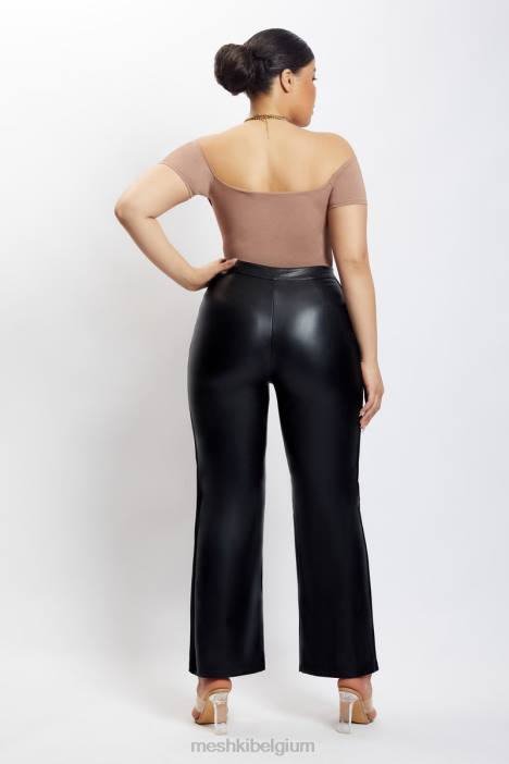 Breanna uitgesneden bodysuit Meshki lichtbruin N4JN1220 kleding