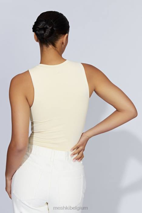 Jordan mouwloze bodysuit met tanktop Meshki room N4JN1216 kleding