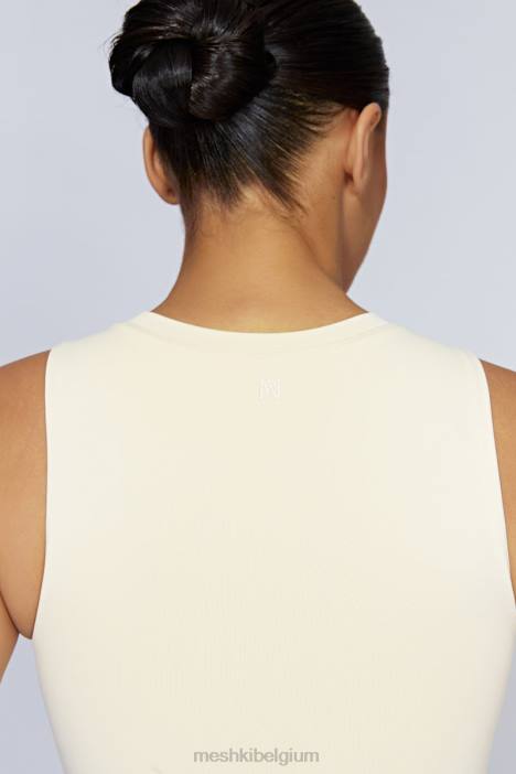 Jordan mouwloze bodysuit met tanktop Meshki room N4JN1216 kleding