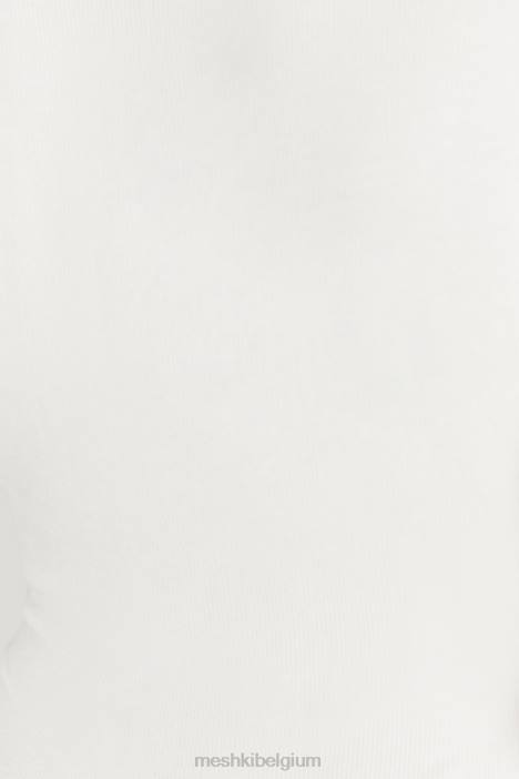 Naomi bodysuit met lange mouwen Meshki wit N4JN925 kleding