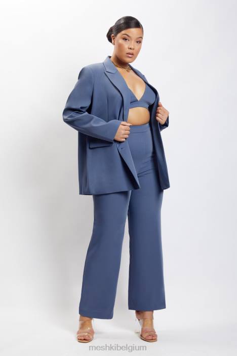 Cynthia triangelbralette Meshki staal blauw N4JN1137 kleding