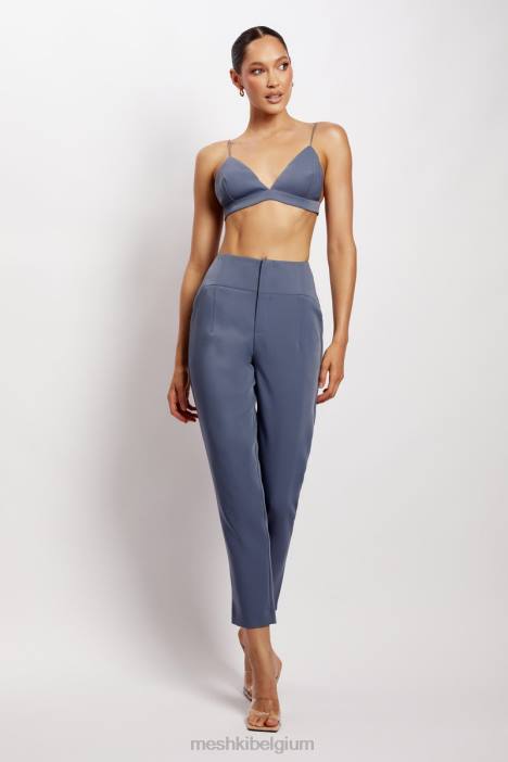 Cynthia triangelbralette Meshki staal blauw N4JN1137 kleding