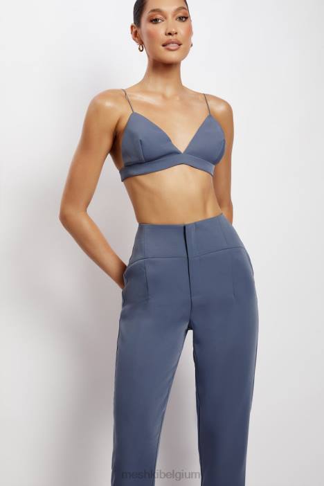Cynthia triangelbralette Meshki staal blauw N4JN1137 kleding
