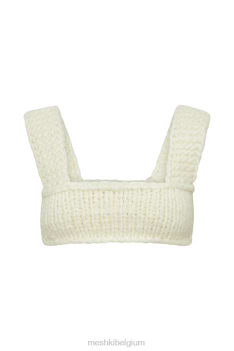 Ninetta gebreide bralette Meshki ivoor N4JN760 kleding