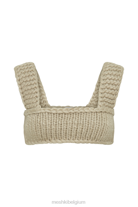 Ninetta gebreide bralette Meshki taupe N4JN771 kleding