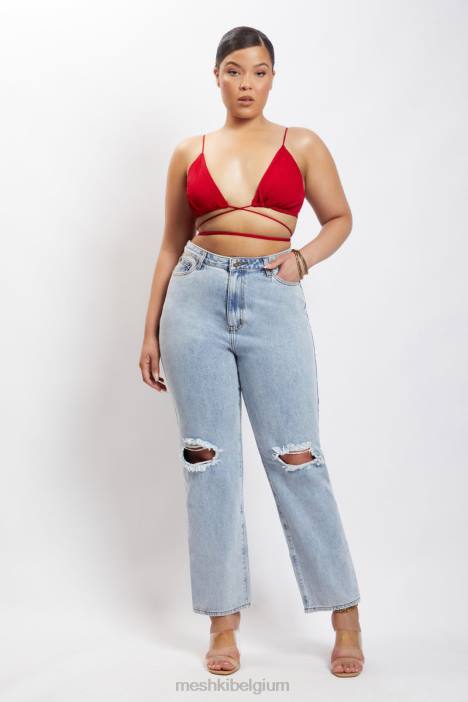 suzie triangel bralette Meshki Chili peper N4JN1197 kleding