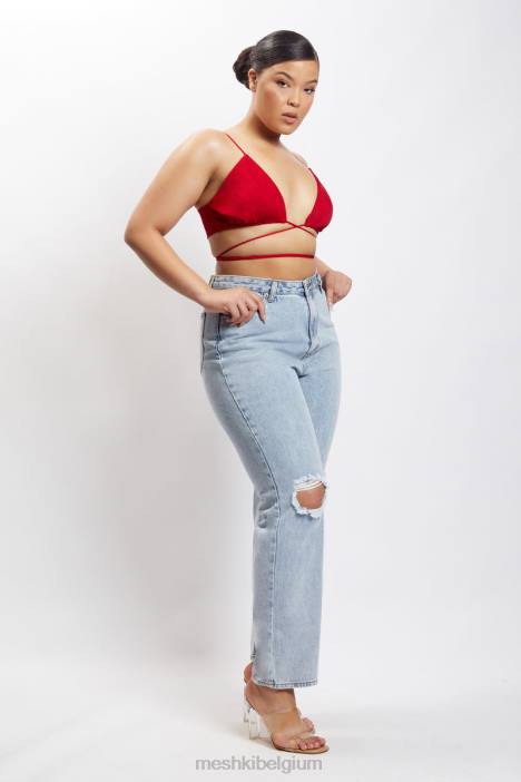 suzie triangel bralette Meshki Chili peper N4JN1197 kleding