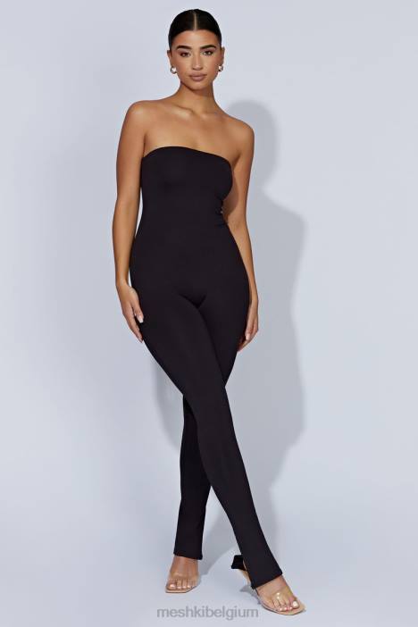 peggy strapless jumpsuit Meshki zwart N4JN1661 kleding