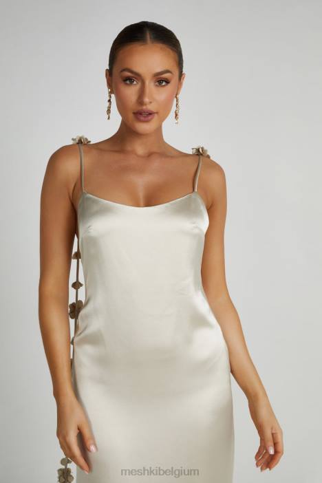 Elenora Rose jurk Meshki Champagne N4JN152 kleding