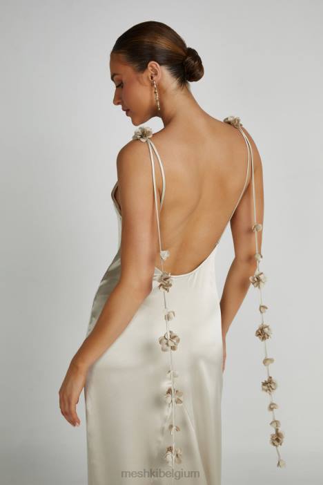 Elenora Rose jurk Meshki Champagne N4JN152 kleding