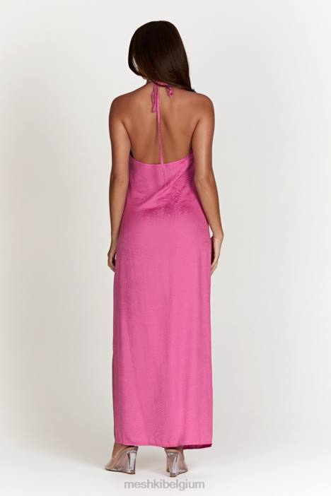 Aaliyah maxi-jurk met diepuitgesneden hals Meshki roze roze N4JN598 kleding