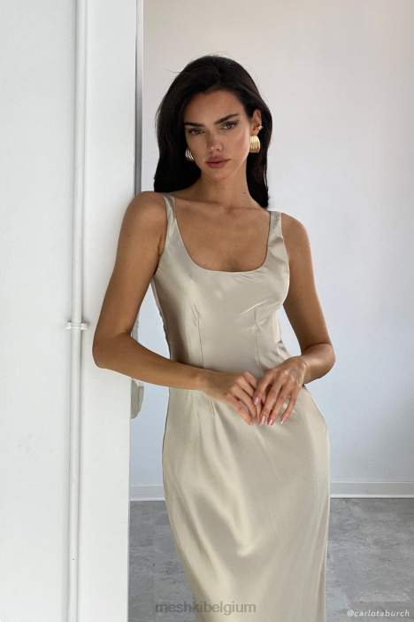 Arora korset maxi-jurk Meshki Champagne N4JN324 kleding