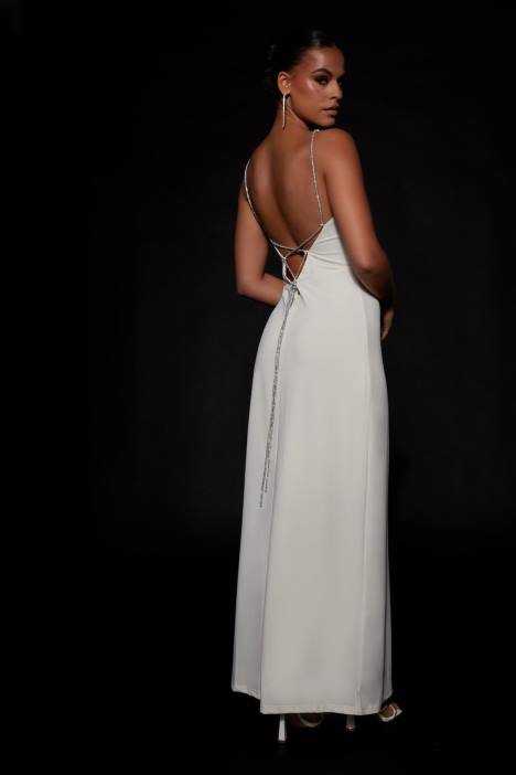 Dionne maxi-jurk met gekruiste diamanten Meshki bot N4JN550 kleding