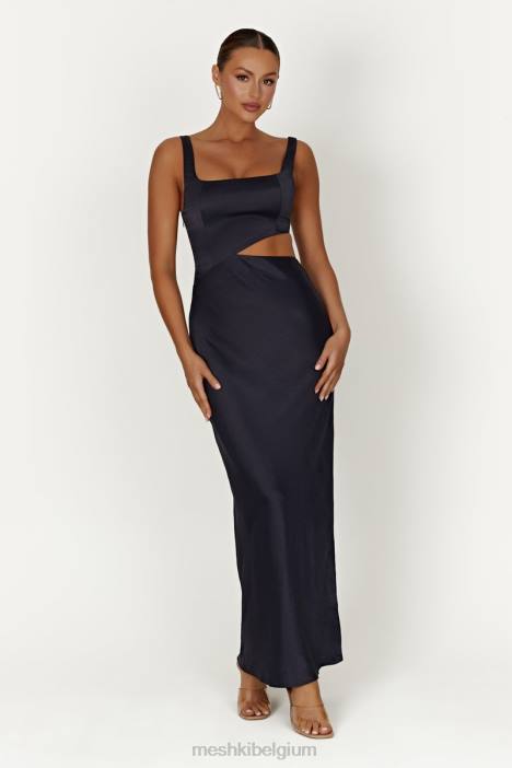 Gianna maxi-jurk Meshki middernacht marine N4JN413 kleding