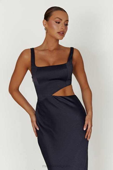 Gianna maxi-jurk Meshki middernacht marine N4JN413 kleding