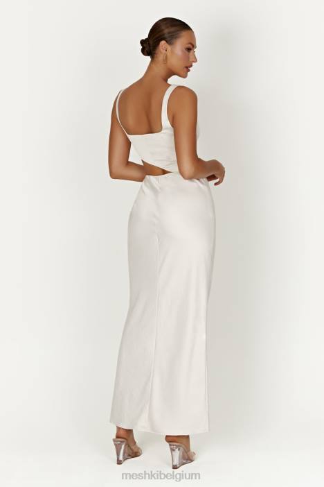 Gianna maxi-jurk Meshki zilver N4JN424 kleding