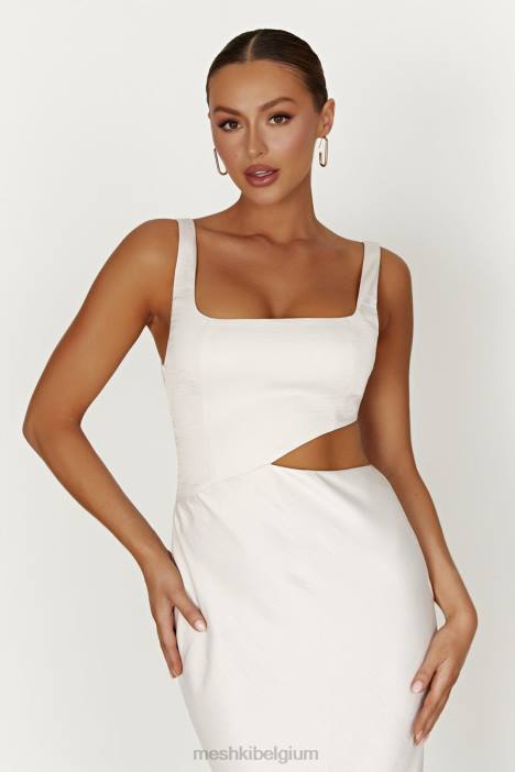 Gianna maxi-jurk Meshki zilver N4JN424 kleding