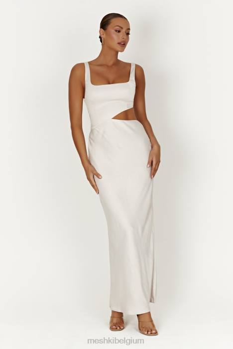 Gianna maxi-jurk Meshki zilver N4JN424 kleding