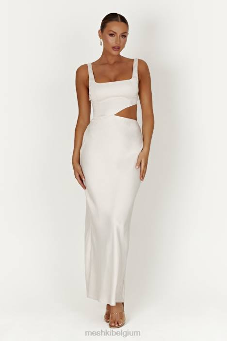 Gianna maxi-jurk Meshki zilver N4JN424 kleding