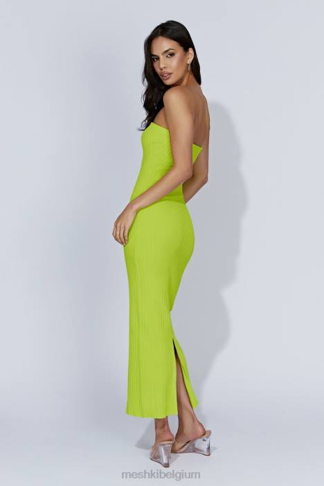 Imani strapless gebreide maxi-jurk Meshki fris groen N4JN660 kleding