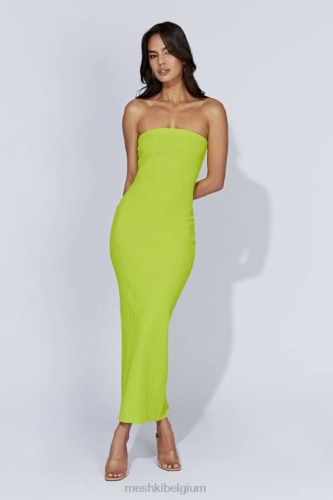 Imani strapless gebreide maxi-jurk Meshki fris groen N4JN660 kleding