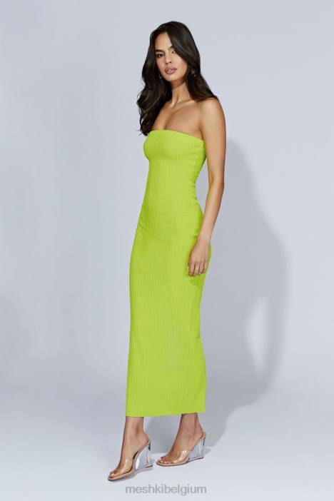 Imani strapless gebreide maxi-jurk Meshki fris groen N4JN660 kleding