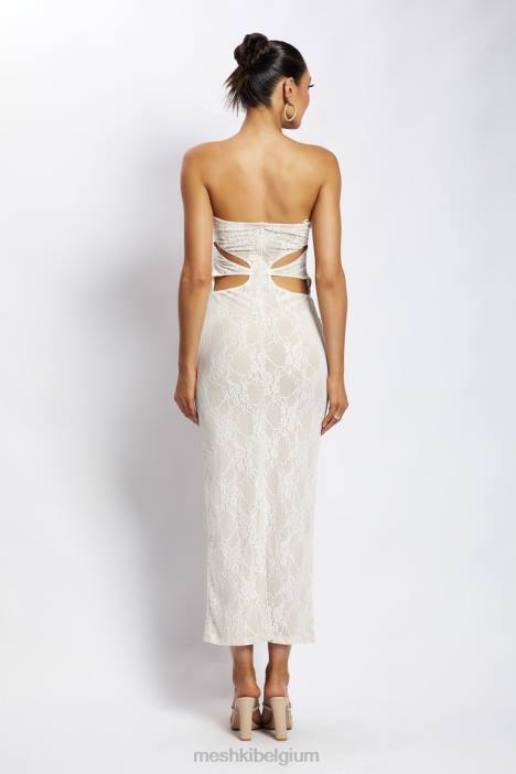 Krista uitgesneden bandeau maxi-jurk Meshki naakt N4JN713 kleding