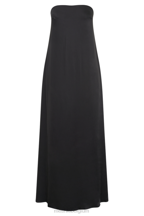 Luisa strapless maxi-jurk Meshki zwart N4JN27 kleding
