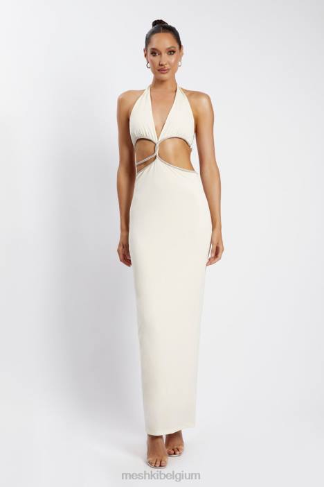 Nicha maxi-jurk met uitgesneden diamanten Meshki bot N4JN482 kleding