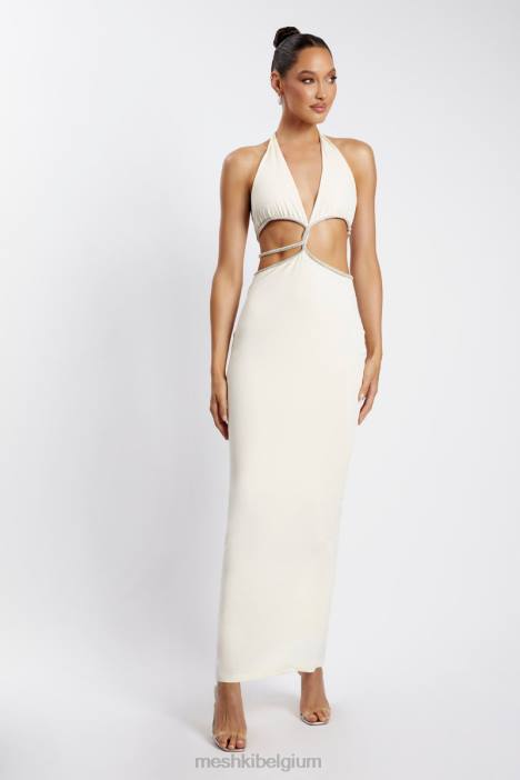 Nicha maxi-jurk met uitgesneden diamanten Meshki bot N4JN482 kleding