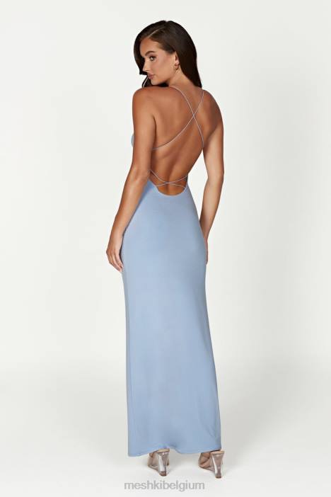 Sinead twist maxi-jurk Meshki poeder blauw N4JN337 kleding