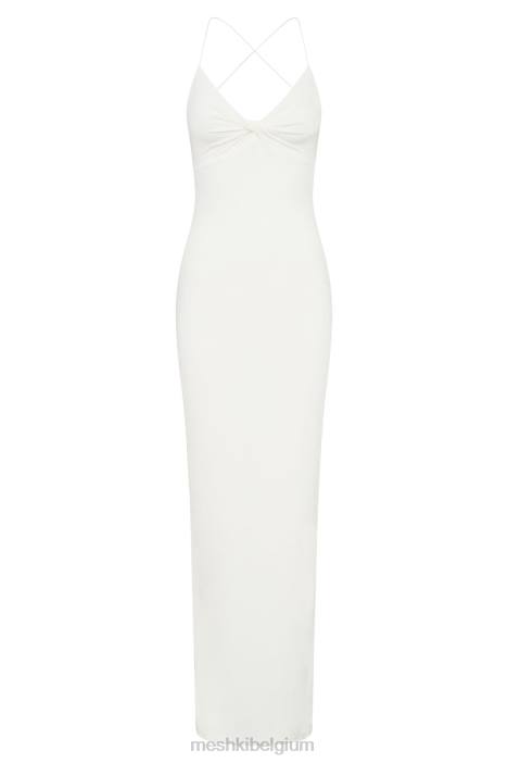 Sinead twist maxi-jurk Meshki wit N4JN211 kleding