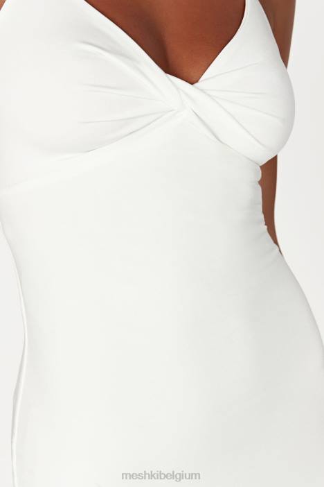 Sinead twist maxi-jurk Meshki wit N4JN211 kleding