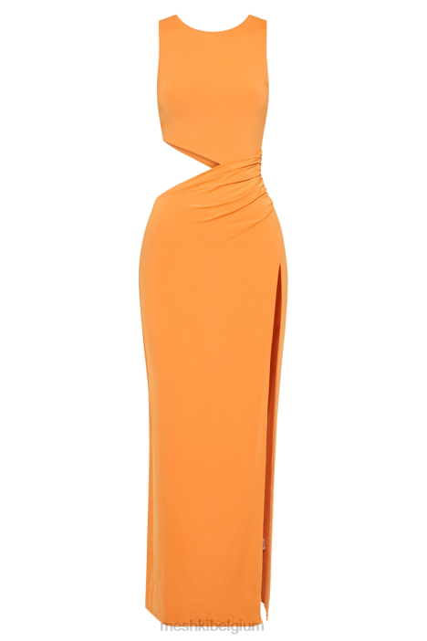 Wenen slinky maxi-jurk Meshki oranje N4JN301 kleding