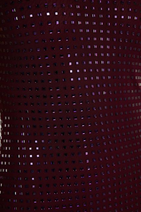 pam vierkante maxi-jurk met diamanten Meshki BES N4JN128 kleding