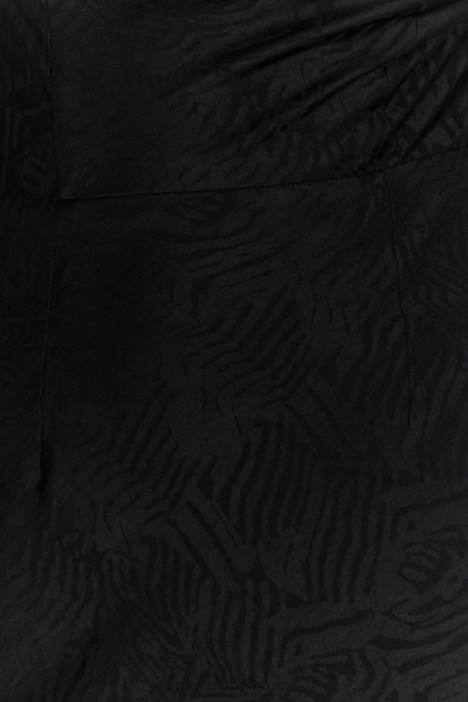 Fallon midi-jurk met kap Meshki zwart N4JN634 kleding