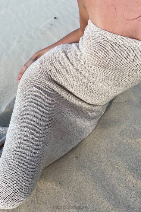 Friya strapless midi-jurk van tapegaren Meshki tarwe N4JN566 kleding