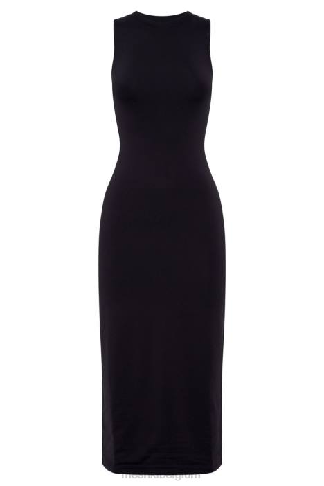 Jill mouwloze tank midi-jurk Meshki zwart N4JN467 kleding