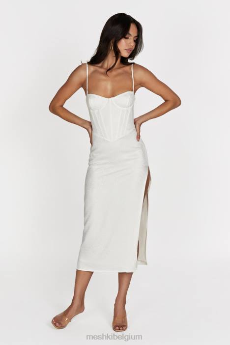 Maggie midi-jurk met korset Meshki bot N4JN570 kleding