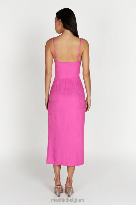 Maggie midi-jurk met korset Meshki roze roze N4JN580 kleding