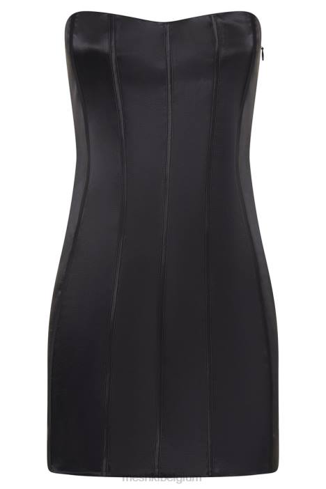 Amaya mini-korsetjurk met veters Meshki zwart N4JN604 kleding