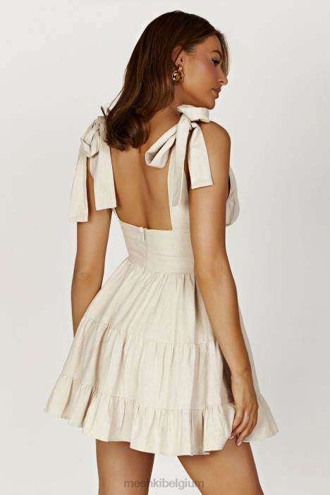 Aurelia linnen mini-jurk Meshki natuurlijk N4JN178 kleding
