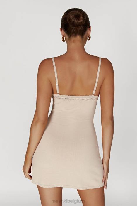 Ellis pointelle gebreide mini-jurk Meshki bot N4JN282 kleding